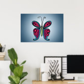 Schmetterling Poster (Heimbüro)
