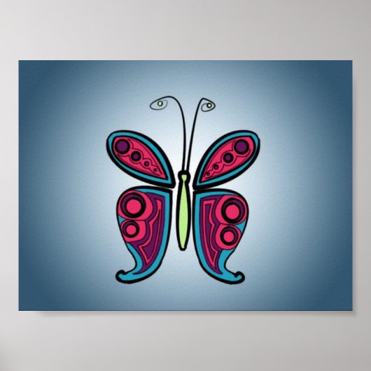 Schmetterling Poster (Vorne)