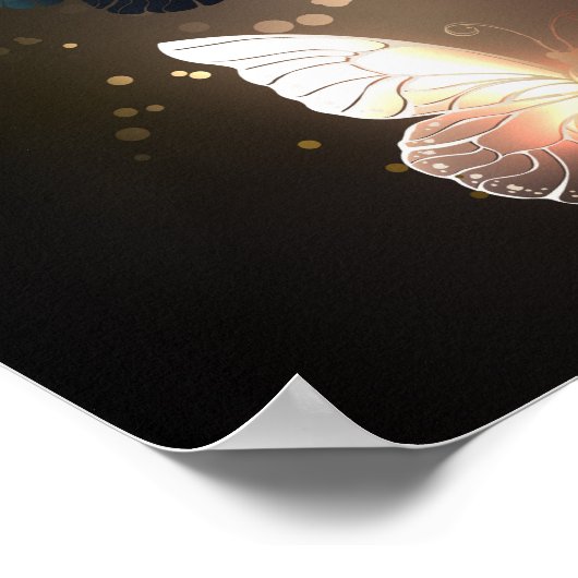 Schmetterling Poster (Ecke)