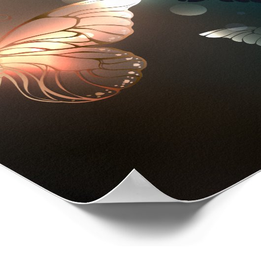 Schmetterling Poster (Ecke)