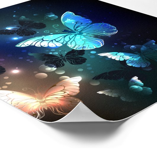 Schmetterling Poster (Ecke)