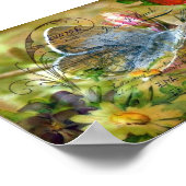 Schmetterling Poster (Ecke)