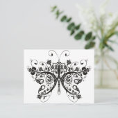 Schmetterling Postkarte (Stehend Vorderseite)