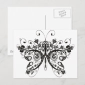 Schmetterling Postkarte (Vorne/Hinten)