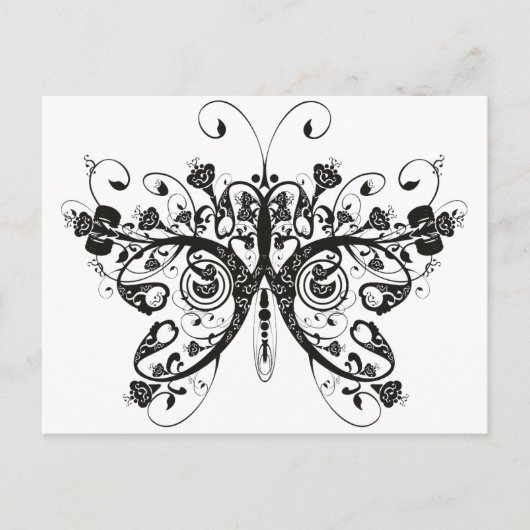 Schmetterling Postkarte (Vorderseite)