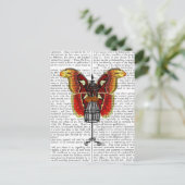 Schmetterling Postkarte (Stehend Vorderseite)