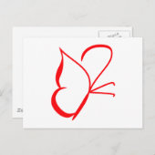 Schmetterling Postkarte (Vorne/Hinten)