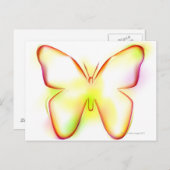 Schmetterling Postkarte (Vorne/Hinten)