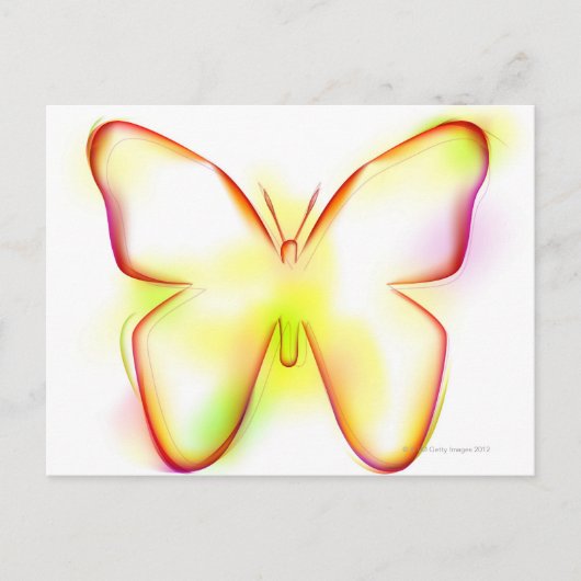 Schmetterling Postkarte (Vorderseite)