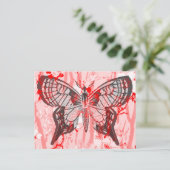 schmetterling. postkarte (Stehend Vorderseite)