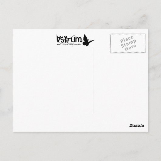 schmetterling. postkarte (Rückseite)