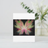 Schmetterling Postkarte (Stehend Vorderseite)