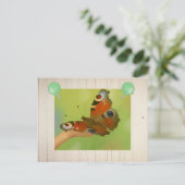 Schmetterling Postkarte (Stehend Vorderseite)