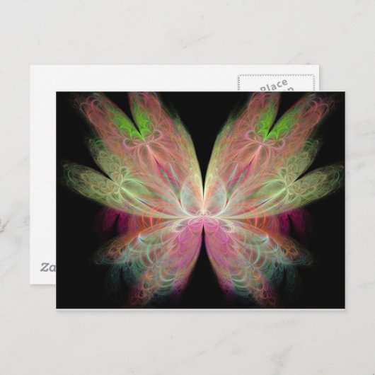 Schmetterling Postkarte (Vorne/Hinten)