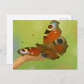 Schmetterling Postkarte (Vorne/Hinten)