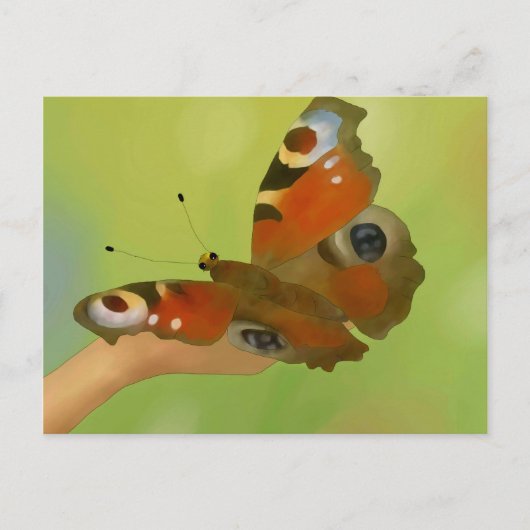 Schmetterling Postkarte (Vorderseite)