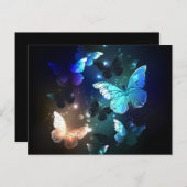 Schmetterling Postkarte (Vorne/Hinten)