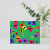 Schmetterling Postkarte (Stehend Vorderseite)