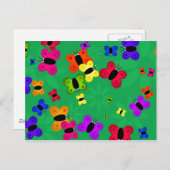 Schmetterling Postkarte (Vorne/Hinten)