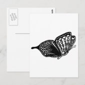 Schmetterling Postkarte (Vorne/Hinten)