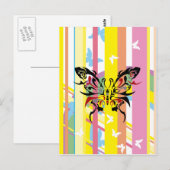 Schmetterling Postkarte (Vorne/Hinten)