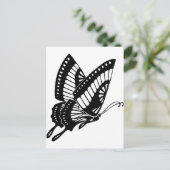 Schmetterling Postkarte (Stehend Vorderseite)
