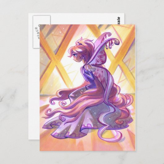 Schmetterling Postkarte (Vorne/Hinten)