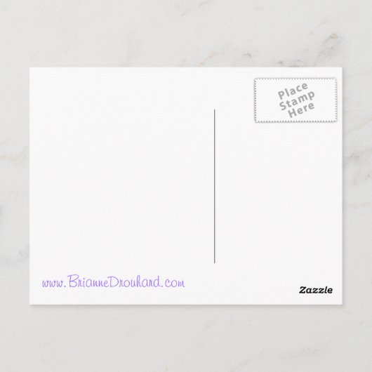 Schmetterling Postkarte (Rückseite)