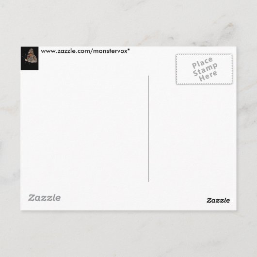 Schmetterling Postkarte (Rückseite)