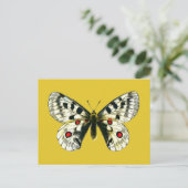 Schmetterling Postkarte (Stehend Vorderseite)