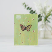 Schmetterling Postkarte (Stehend Vorderseite)