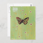 Schmetterling Postkarte (Vorne/Hinten)