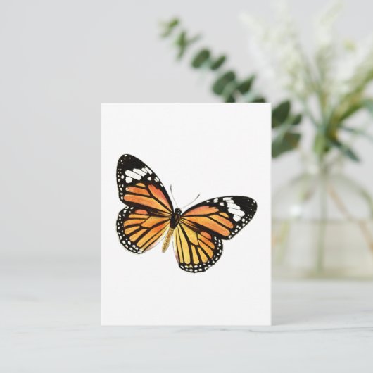 Schmetterling Postkarte (Stehend Vorderseite)