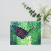 Schmetterling Postkarte (Stehend Vorderseite)
