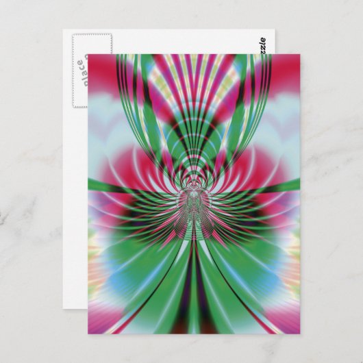 Schmetterling Postkarte (Vorne/Hinten)