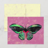 Schmetterling ~ Postkarte / Einladung (Vorne/Hinten)