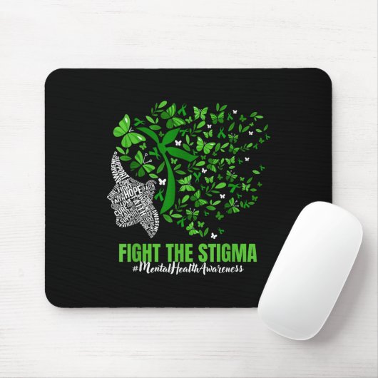Schmetterling Psychische Gesundheit S Bewusstseins Mousepad (Mit Mouse)