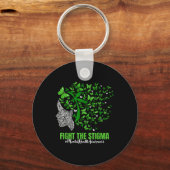 Schmetterling Psychische Gesundheit S Bewusstseins Schlüsselanhänger (Vorderseite)