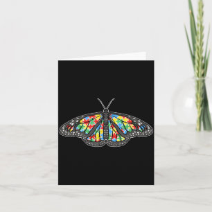 Schmetterling-Puzzle-Shirt Autismus-Bewusstsein Su Karte
