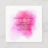 Schmetterling Quadratische Visitenkarte (Rückseite)