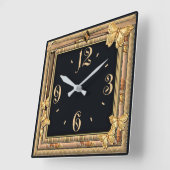 Schmetterling Quadratische Wanduhr (Winkel)