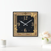 Schmetterling Quadratische Wanduhr (Zuhause)