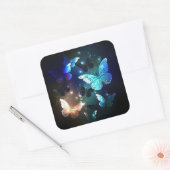 Schmetterling Quadratischer Aufkleber (Umschlag)