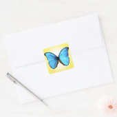 Schmetterling Quadratischer Aufkleber (Umschlag)
