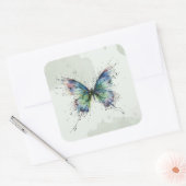 Schmetterling Quadratischer Aufkleber (Umschlag)