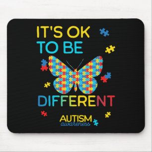 Schmetterling Rätsel Es Ist Ok Anders Zu Sein Auti Mousepad