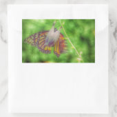 Schmetterling Rechteckiger Aufkleber (Tasche)