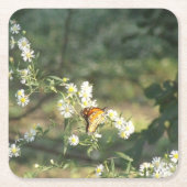 Schmetterling Rechteckiger Pappuntersetzer (Vorderseite)