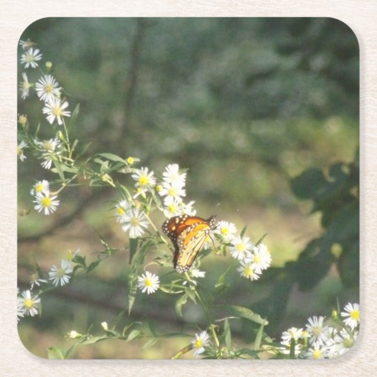 Schmetterling Rechteckiger Pappuntersetzer (Vorderseite)