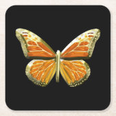 Schmetterling Rechteckiger Pappuntersetzer (Vorderseite)